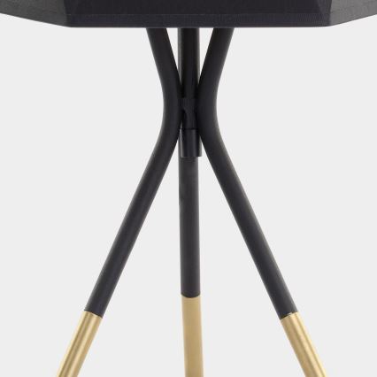 Lampa stołowa IVO 1xE27/25W/230V czarna/złota