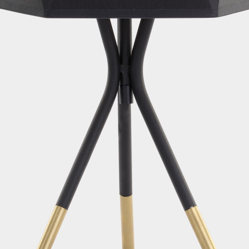 Lampa stołowa IVO 1xE27/25W/230V czarna/złota