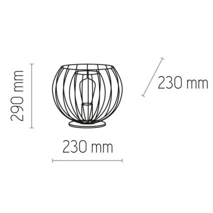 Lampa stołowa JAULA 1xE27/60W/230V