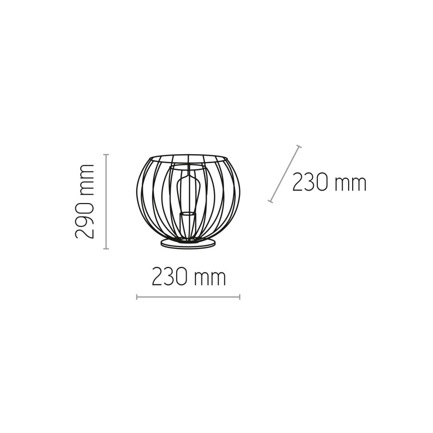 Lampa stołowa JAULA 1xE27/60W/230V