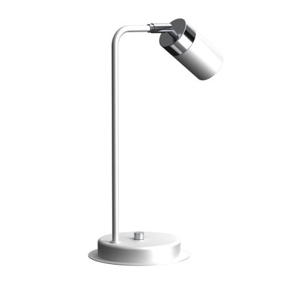 Lampa stołowa JOKER 1xGU10/25W/230V biały/chrom błyszczący