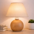 Lampa stołowa JUTA 1xE27/60W/230V buk