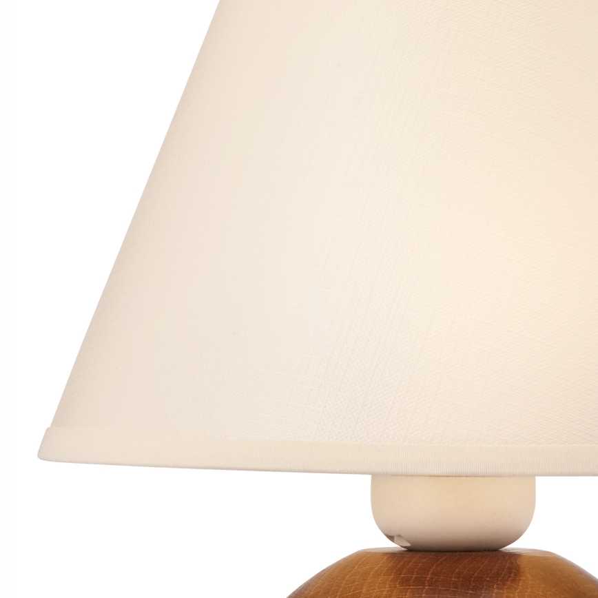 Lampa stołowa JUTA 1xE27/60W/230V buk - certyfikat FSC