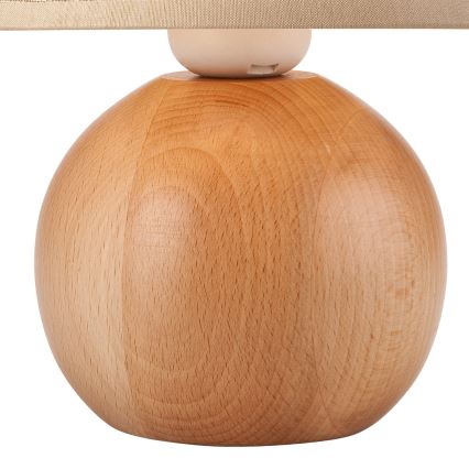 Lampa stołowa JUTA 1xE27/60W/230V buk