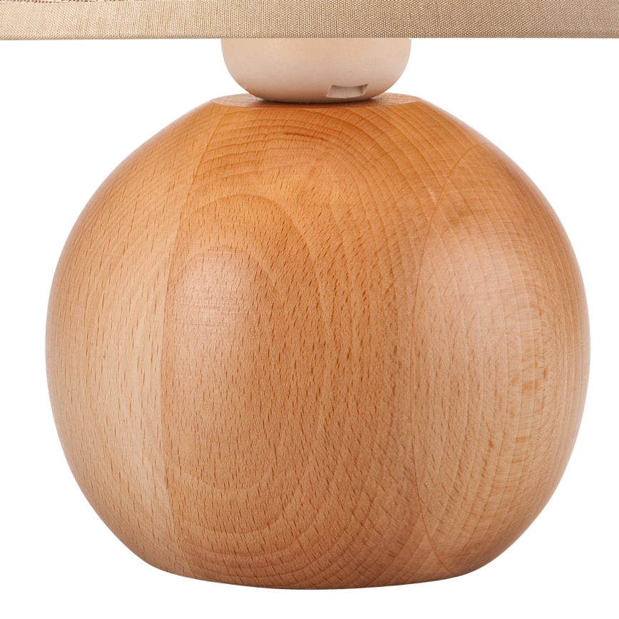 Lampa stołowa JUTA 1xE27/60W/230V buk