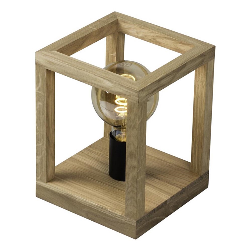 Lampa stołowa KAGO 1xE27/60W/230V dąb matowy
