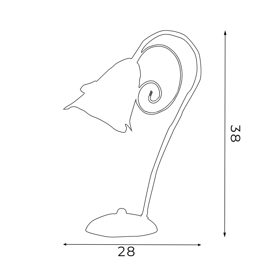 Lampa stołowa KOKARDA 1xE14/60W/230V