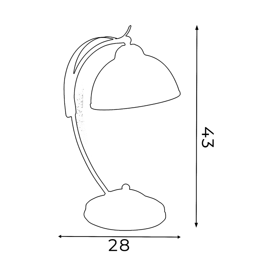 Lampa stołowa KORFU 1xE27/60W/230V