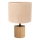 Lampa stołowa KRETA 1xE27/25W/230V dąb/pomarańczowy dąb