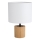 Lampa stołowa KRETA 1xE27/25W/230V sosna/biała