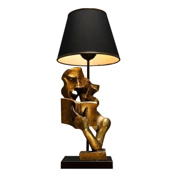 Lampa stołowa LECTURE 1xE27/40W/230V czarny/złoty