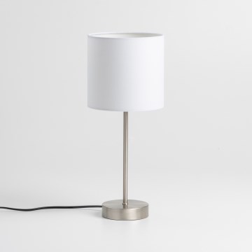 Lampa stołowa LED 1x E14/5W/230V biała/matowy chrom
