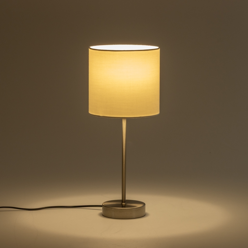 Lampa stołowa LED 1x E14/5W/230V biała/matowy chrom