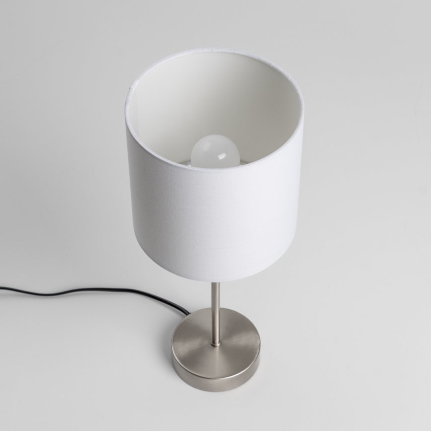 Lampa stołowa LED 1x E14/5W/230V biała/matowy chrom