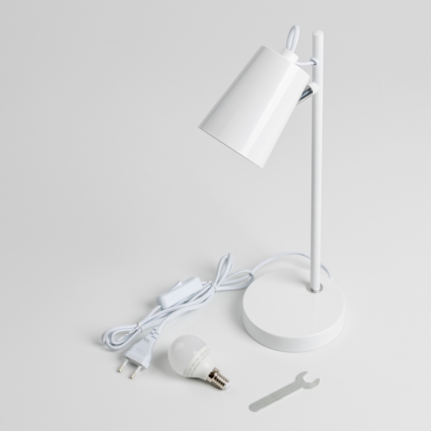Lampa stołowa LED 1xE14/4,9W/230V biała