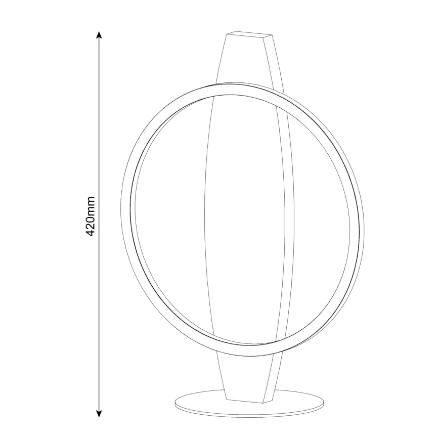 Lampa stołowa LED MELISA LED/10W/230V sosna