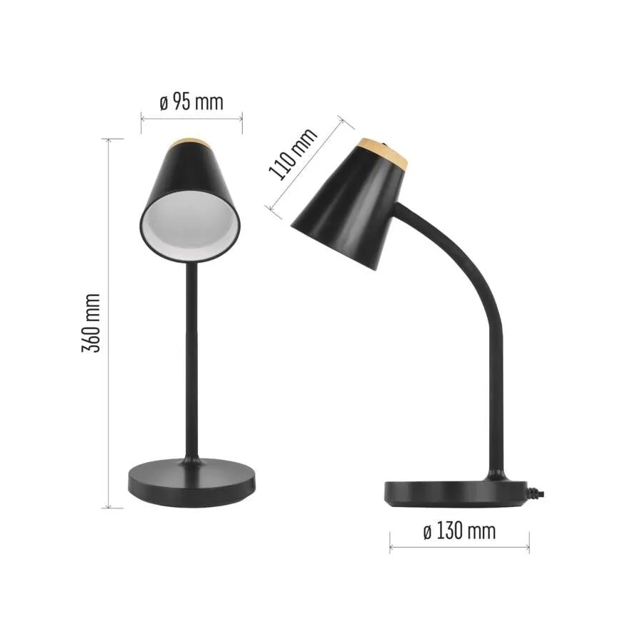 Lampa stołowa LED TARA LED/4,5W/230V 4000K czarna