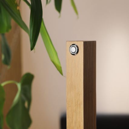 Lampa stołowa LED VERDE LED/10W/230V 3000K dąb/czarny