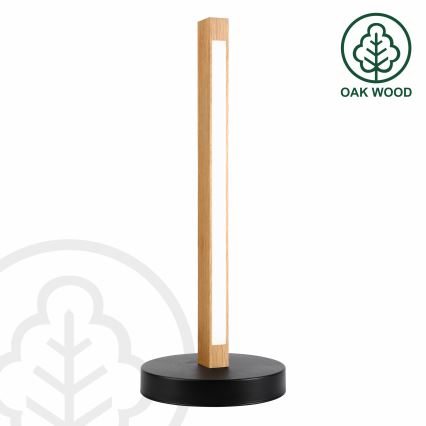 Lampa stołowa LED VERDE LED/10W/230V 3000K dąb/czarny