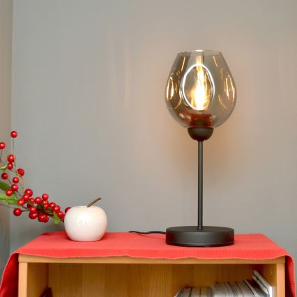 Lampa stołowa LILI 1xE27/15W/230V czarny/szary