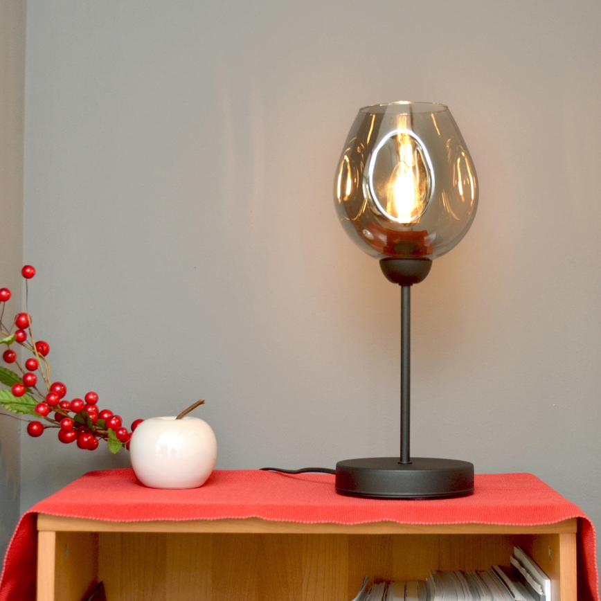 Lampa stołowa LILI 1xE27/15W/230V czarny/szary