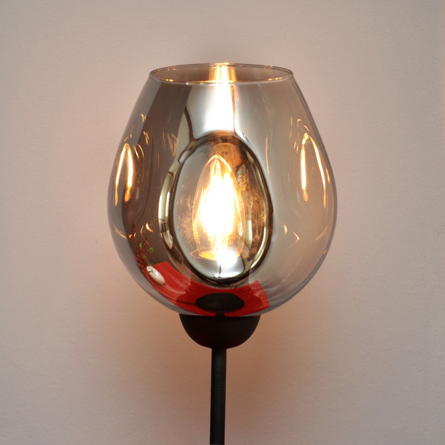 Lampa stołowa LILI 1xE27/15W/230V czarny/szary