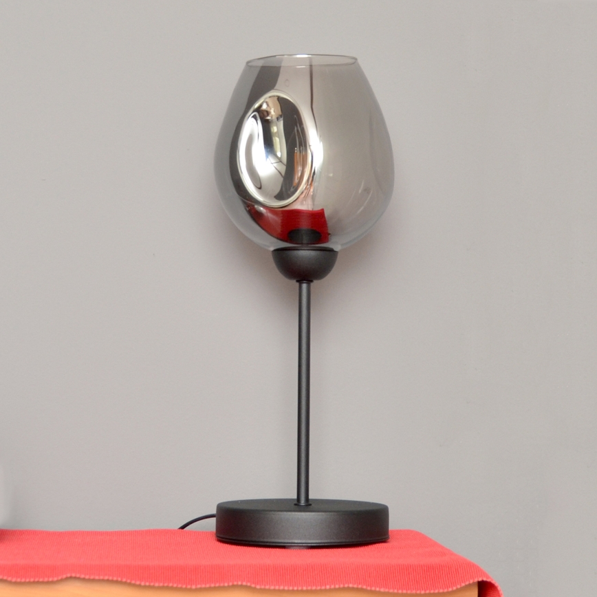 Lampa stołowa LILI 1xE27/15W/230V czarny/szary