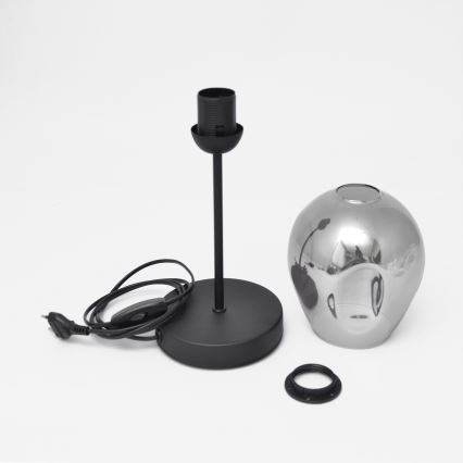 Lampa stołowa LILI 1xE27/15W/230V czarny/szary