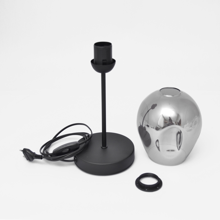 Lampa stołowa LILI 1xE27/15W/230V czarny/szary