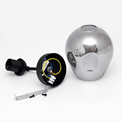 Lampa stołowa LILI 1xE27/15W/230V czarny/szary