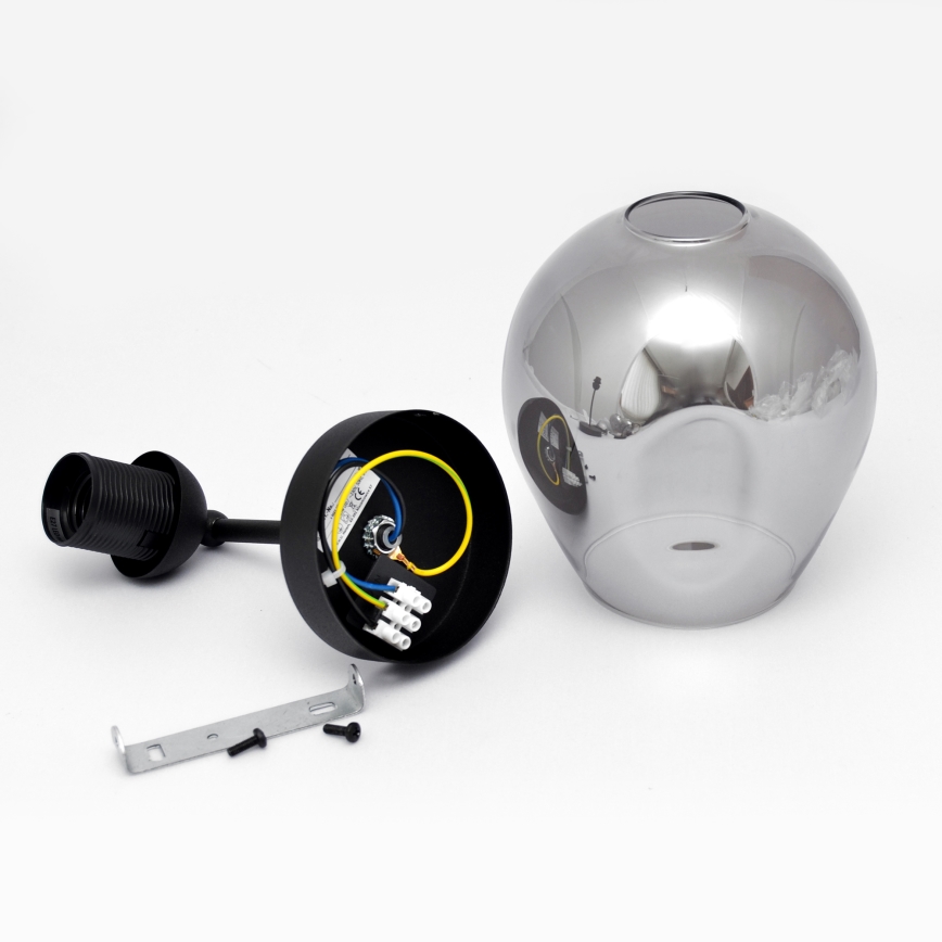 Lampa stołowa LILI 1xE27/15W/230V czarny/szary