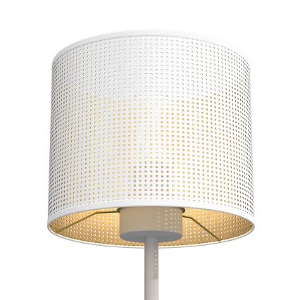 Lampa stołowa LOFT SHADE 1xE27/60W/230V śr. 18 cm biały/złoty