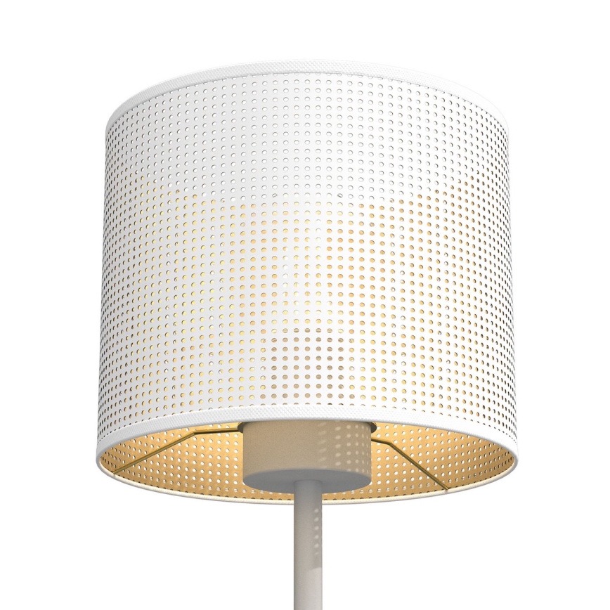 Lampa stołowa LOFT SHADE 1xE27/60W/230V śr. 18 cm biały/złoty