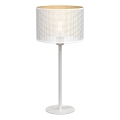Lampa stołowa LOFT SHADE 1xE27/60W/230V śr. 25 cm biała/złota