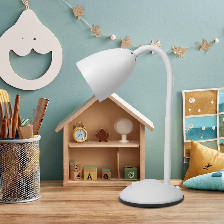 Lampa stołowa LOGIC 1xE27/60W/230V biały