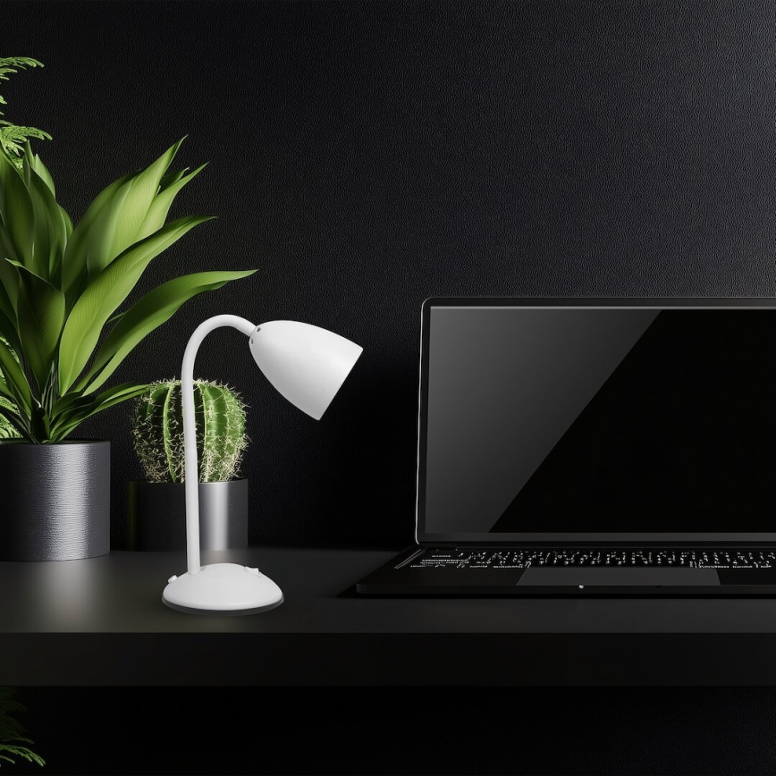 Lampa stołowa LOGIC 1xE27/60W/230V biały