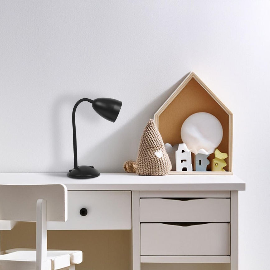 Lampa stołowa LOGIC 1xE27/60W/230V czarny