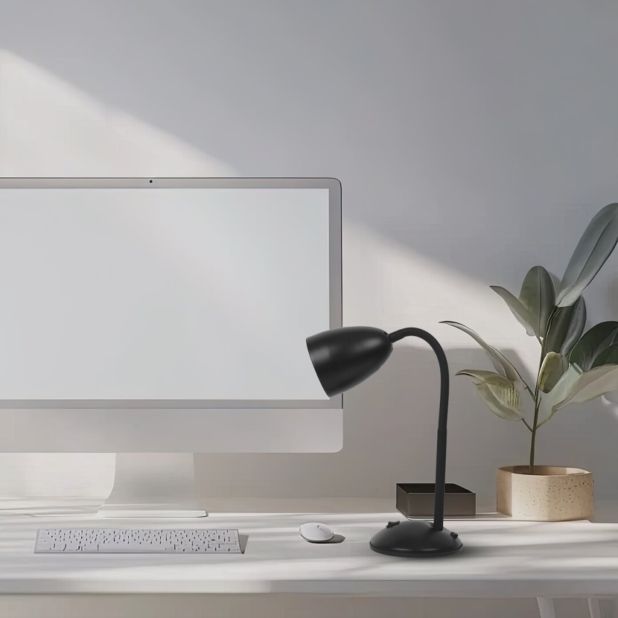 Lampa stołowa LOGIC 1xE27/60W/230V czarny