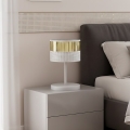 Lampa stołowa LUX 1xE27/15W/230V biała/złota