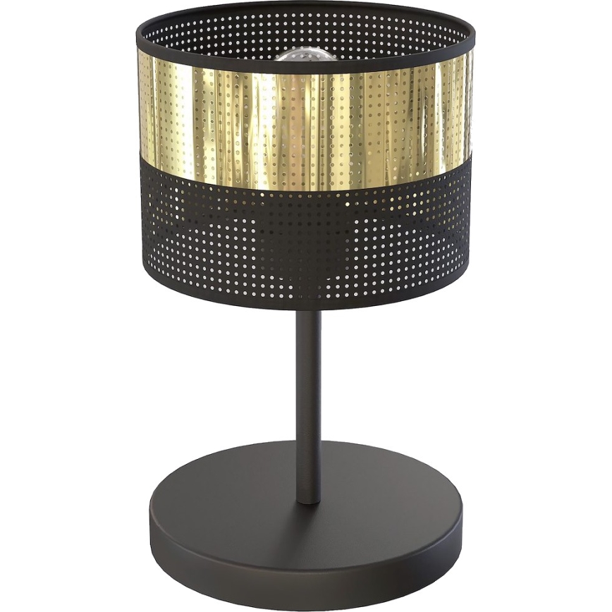 Lampa stołowa LUX 1xE27/15W/230V czarna/złota