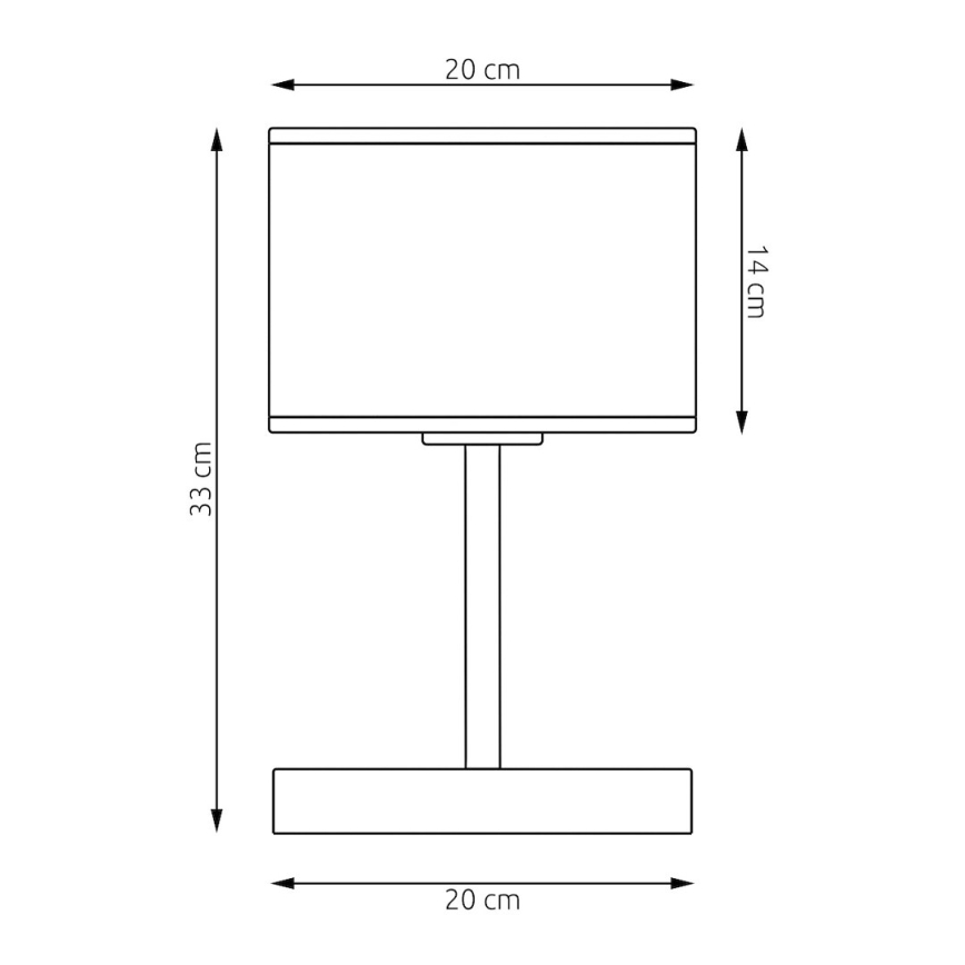 Lampa stołowa LUX 1xE27/15W/230V czarna/złota