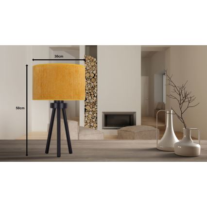 Lampa stołowa LYON 1xE27/15W/230V żółty