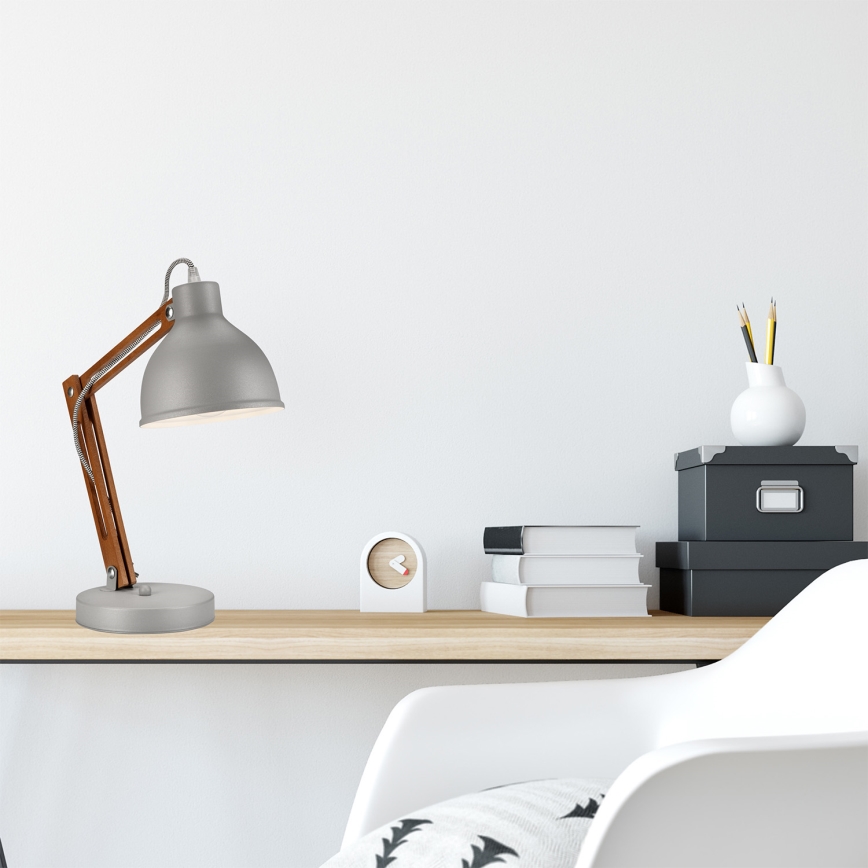 Lampa stołowa MARCELLO 1xE27/60W/230V buk - certyfikat FSC