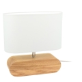 Lampa stołowa MARINNA 1xE27/25W/230V dąb