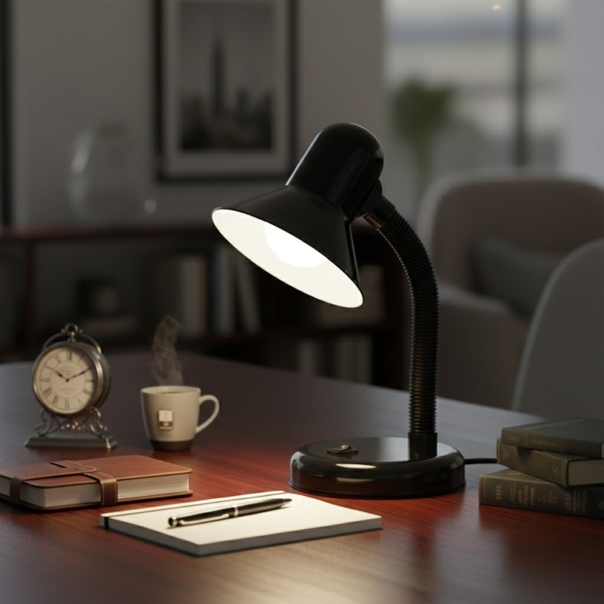 Lampa stołowa MENTOR 1xE27/15W/230V czarna