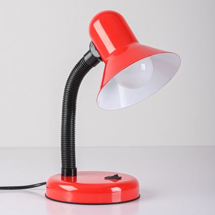 Lampa stołowa MENTOR 1xE27/15W/230V czerwona