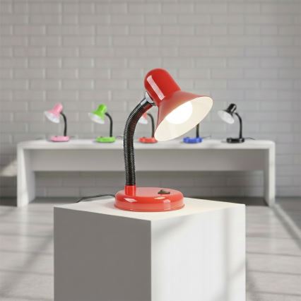 Lampa stołowa MENTOR 1xE27/15W/230V czerwona