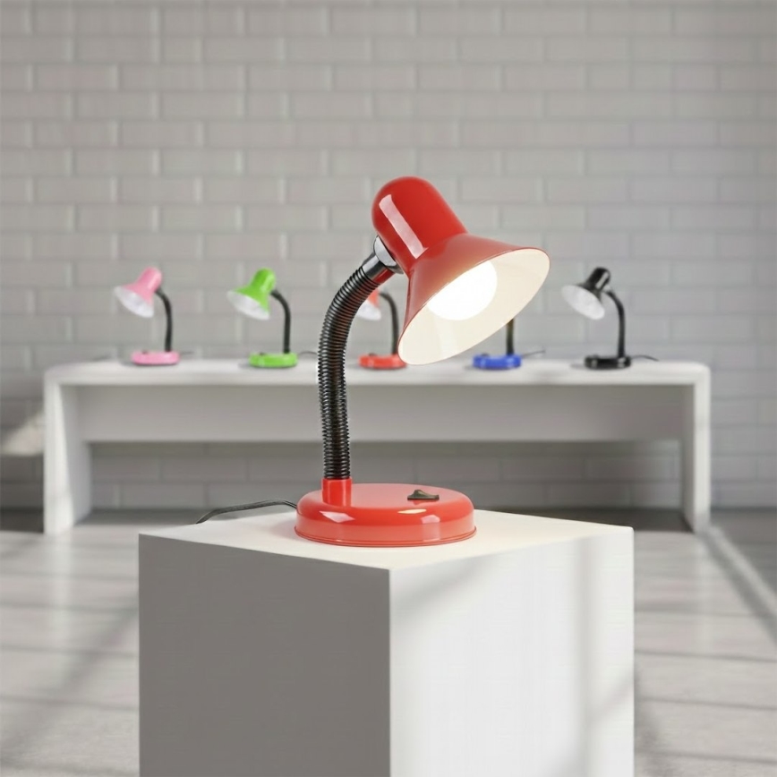 Lampa stołowa MENTOR 1xE27/15W/230V czerwona