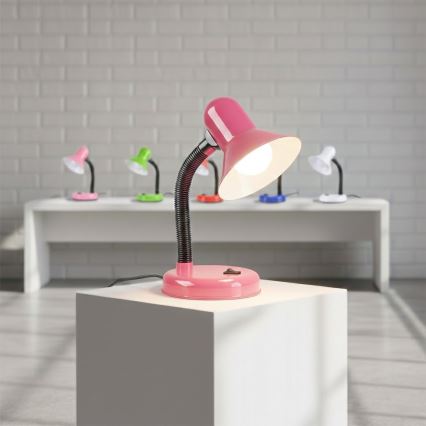 Lampa stołowa MENTOR 1xE27/15W/230V różowa