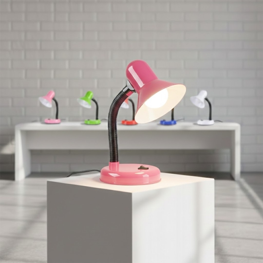 Lampa stołowa MENTOR 1xE27/15W/230V różowa